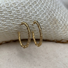 Twisted Golden Hoop