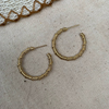 Twisted Golden Hoop