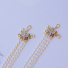 Handcrafted Traditional Paachi Kundan Elephant Motif Ear-Chain