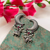 Crescent Cow Motif Earring