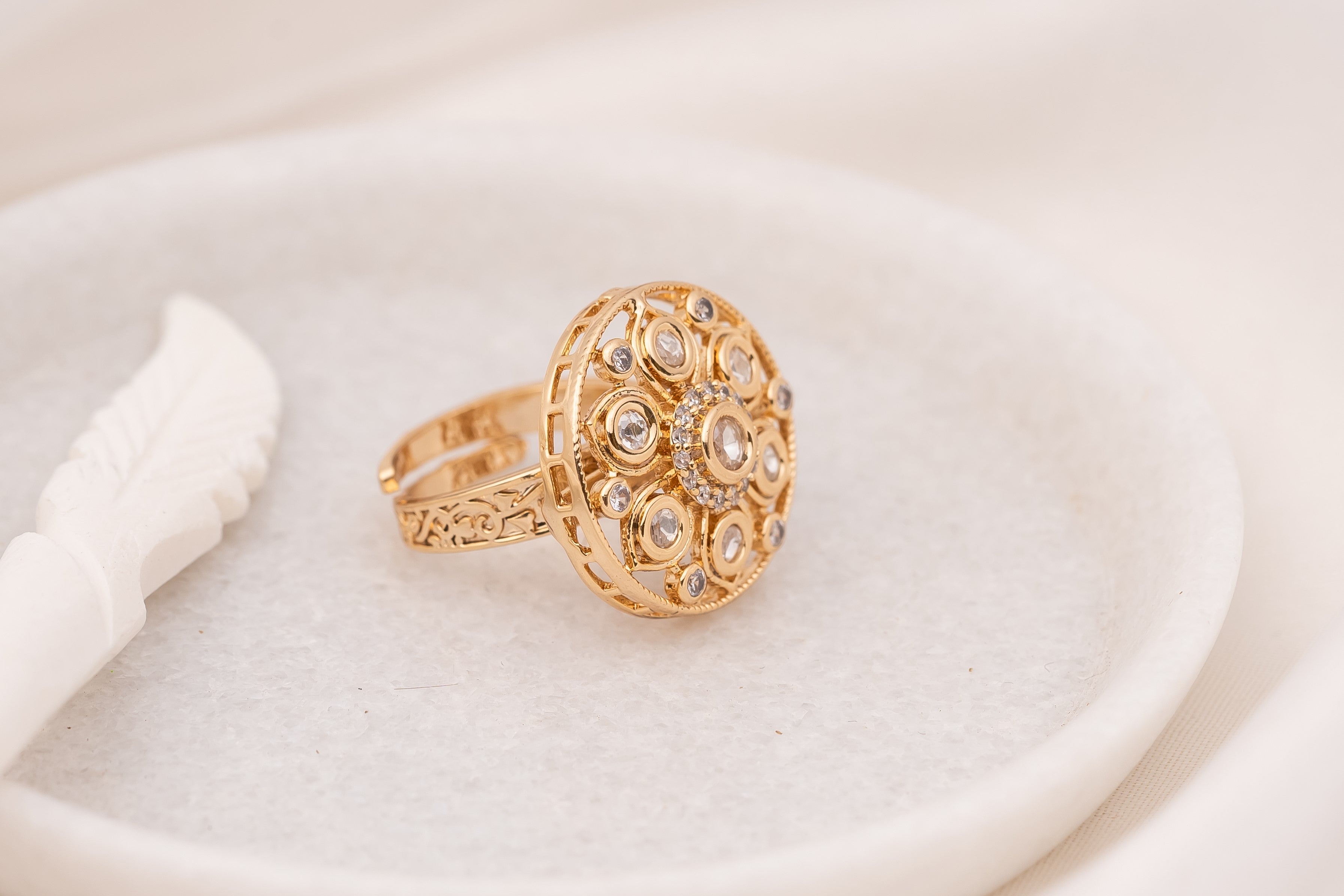 Bloom Polki Ring