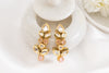 Peach Kundan Earring