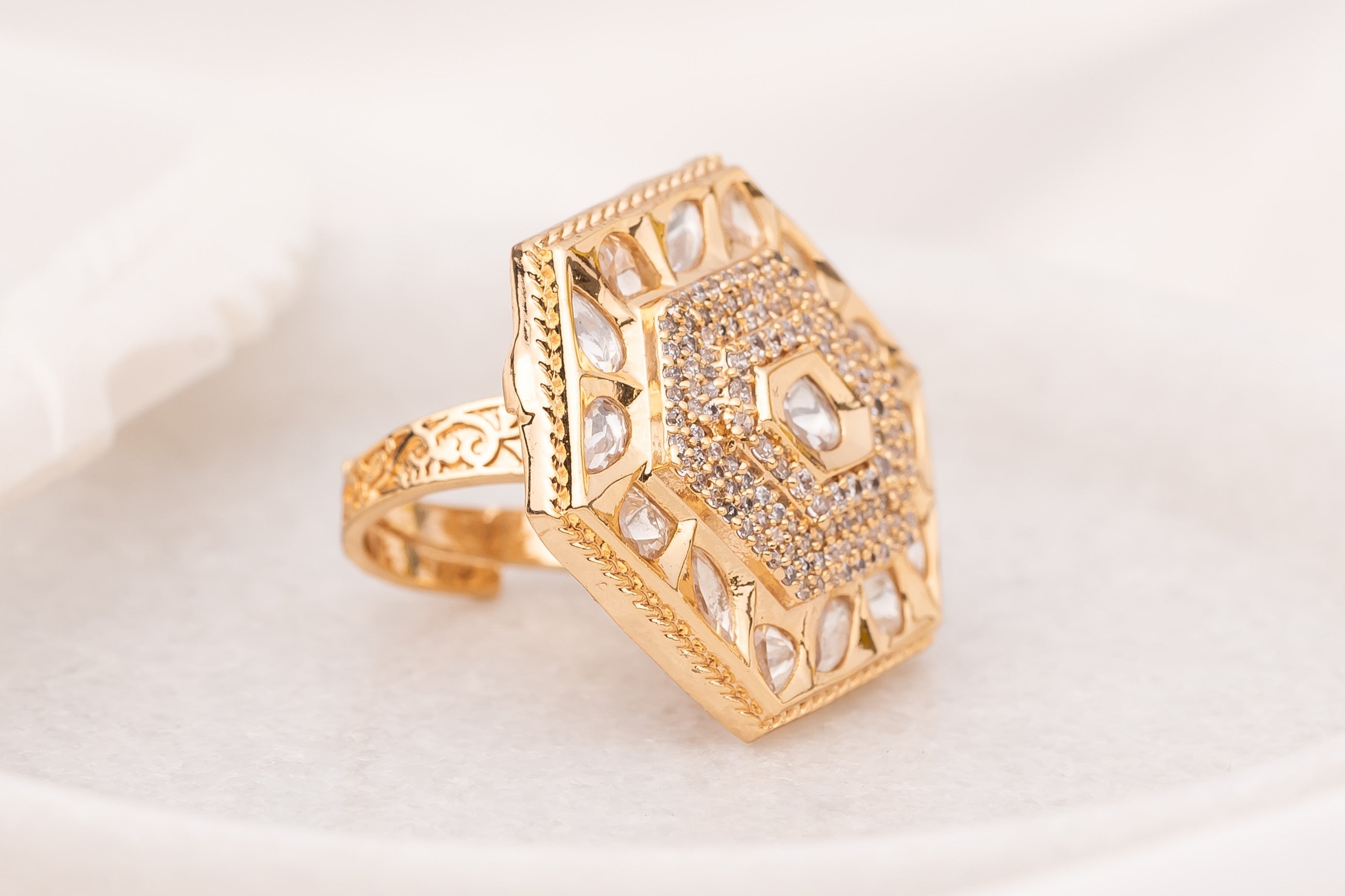 Diva Polki Ring