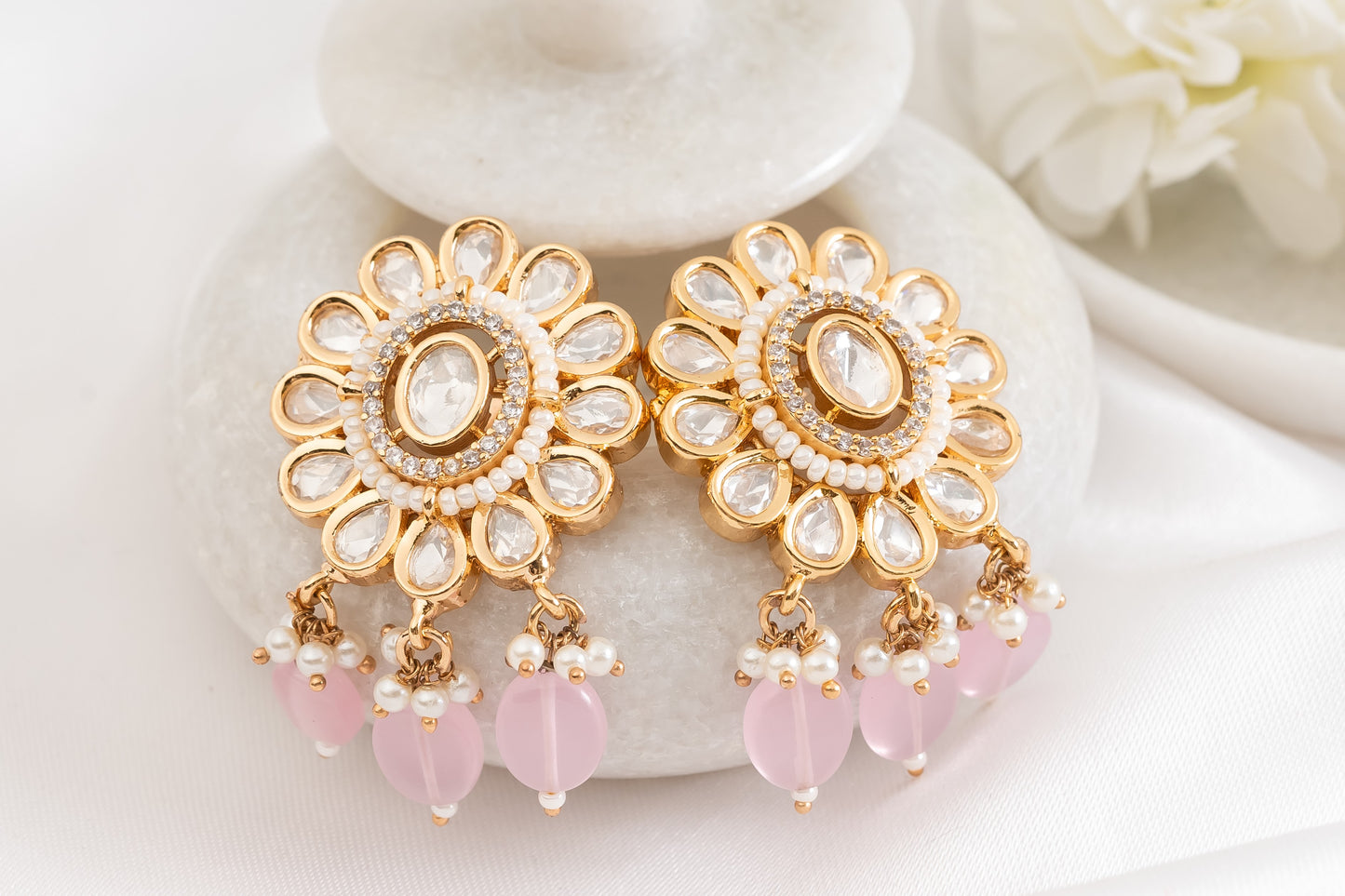 Pastel Polki Earring