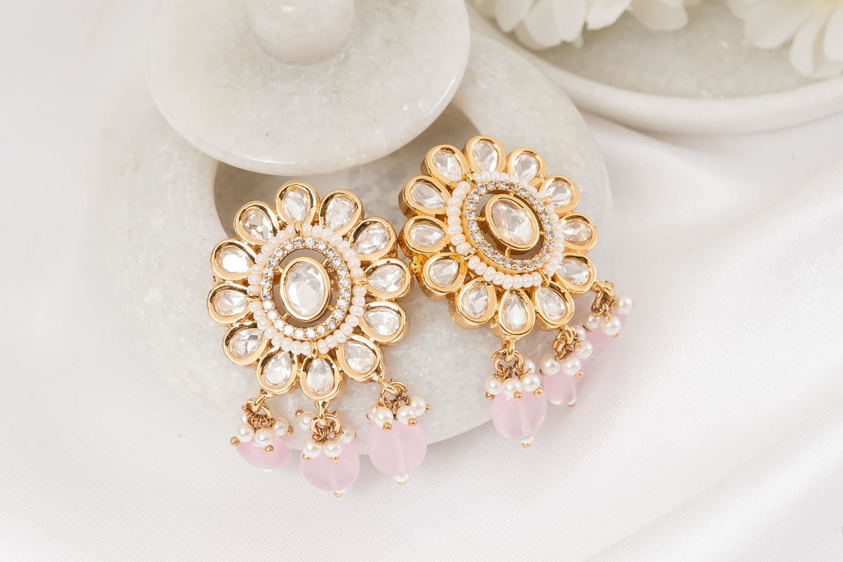 Pastel Polki Earring