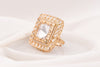 Zika Square Polki Ring