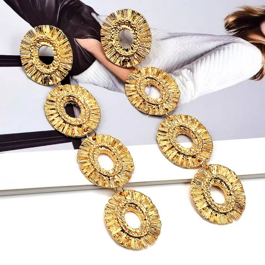 Lusture Loop Long Earrings – Statement Fashion Jewelry