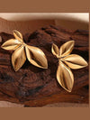 Glossy Leafy Shaped Earrings