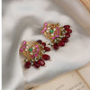 Sica Multicoloured Kundan Embellished Earrings