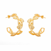 Ginkgo Hoop Earring