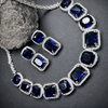 Sapphire Blue American Diamond DoubletWedding Jewellery Set