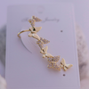 Gold Plated Cascading Butterfly Ear Cuff