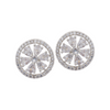 Classic American Diamond Circle Stud Earring
