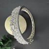 White CZ Stones Studded Silver Plated Women’s Bracelet