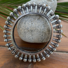 Wide Bracelet Silver Look Alike Kada Bangle