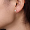 Classic Solitaire Stud Earrings