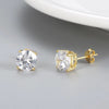 Classic Solitaire Stud Earrings