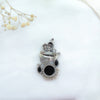 Lord Krishna Flute Design Oxidized Silver Adjustable Ring