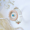 Handcrafted Adjustable Oxidised Open Kada