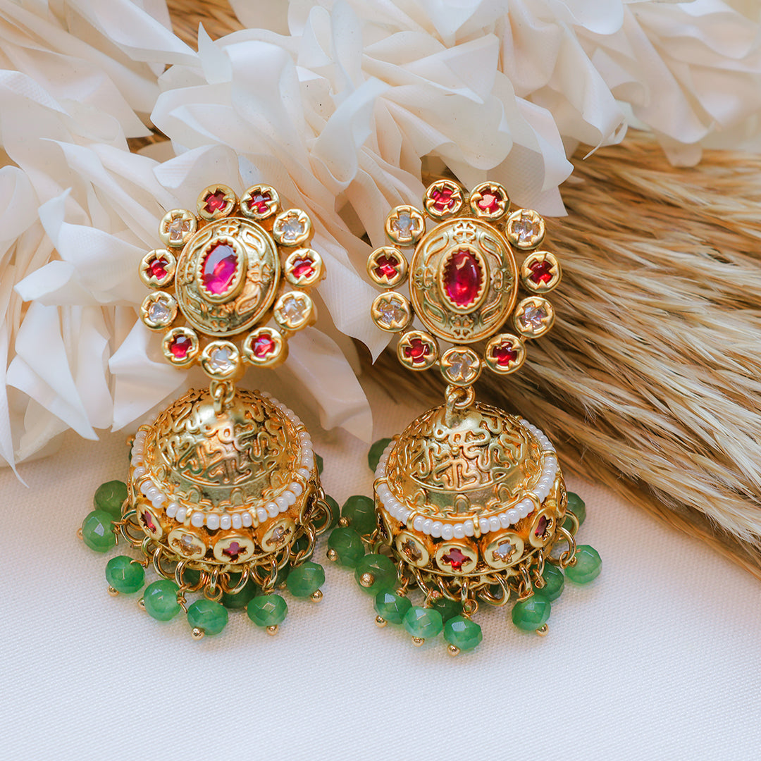 Antique Rajwadi Necklace Set | Traditional Indian Jewelry