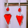 Dazzling Doublet Stone Dangler Earrings