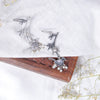 Oxidized Silver Bird Ear Cuffs