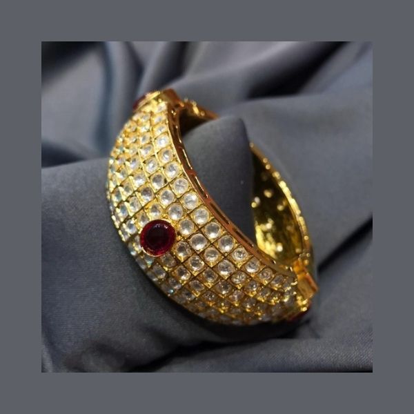 Ruby Bracelet in Paachi Kundan