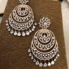 Large Round CZ Earrings