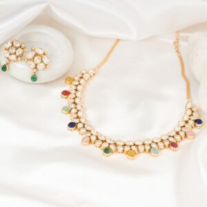 Rangeela Multicolored Kundan Necklace