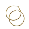 Gold Plated Chunky Twisted Hoop Earring