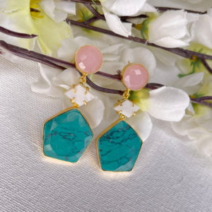 Fashion Drop Turquoise Blue Dangle Earrings