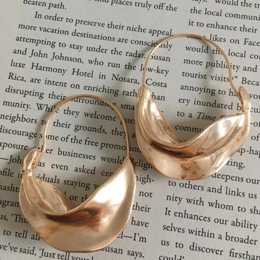 Chunky Fulani Basket Hoop Earrings