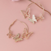 Butterfly Hoop Earrings