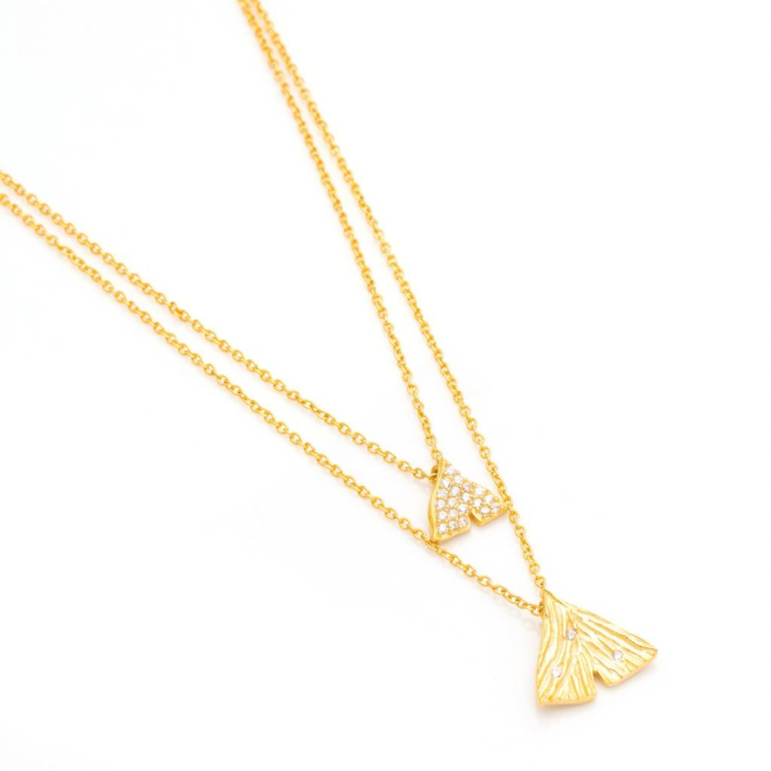 Ginkgo Double Layer Neck chain