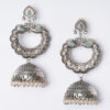 Oxidised Silver Long Jhumka