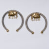 Dual Tone Elephant Earring