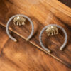 Dual Tone Elephant Earring