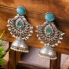 Oxidised Chandbali Style Jhumka Earring