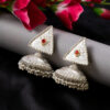 Silver Plated Oxidised Statement Jhumka Earring