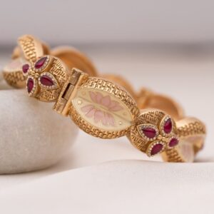 Maham Lotus Bangle- Pair of 2