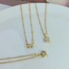 Delicate MOP Star Pendant Chain