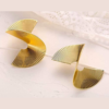 Gold Geometric Exaggerated Statement Earrings