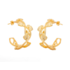 Ginkgo Hoop Earring