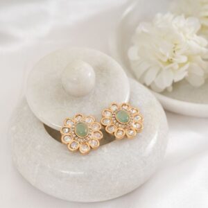 Baharee Polki Stud Earring