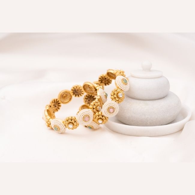 Pasheen Pearl Bangle- Pair of 2