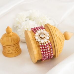 Iva Red Pearl Bracelet