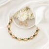 Glint Green Polki Necklace