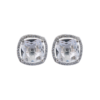 White Square American Diamond Stud Earring