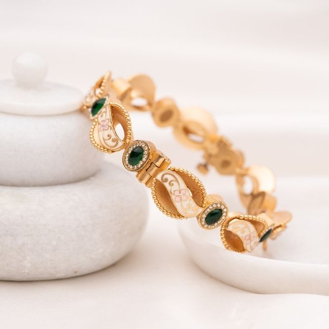 Raha Meenakari Bangle- Pair of 2