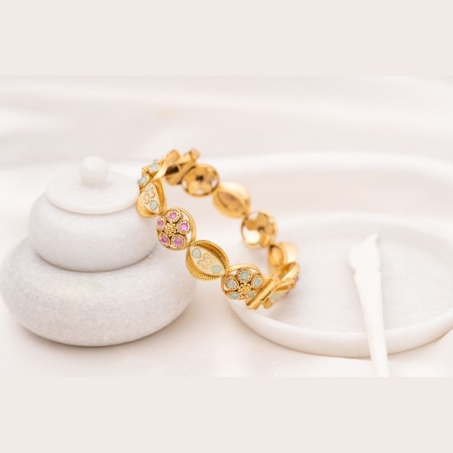 Osheen Meenakari Bangle- Pair of 2